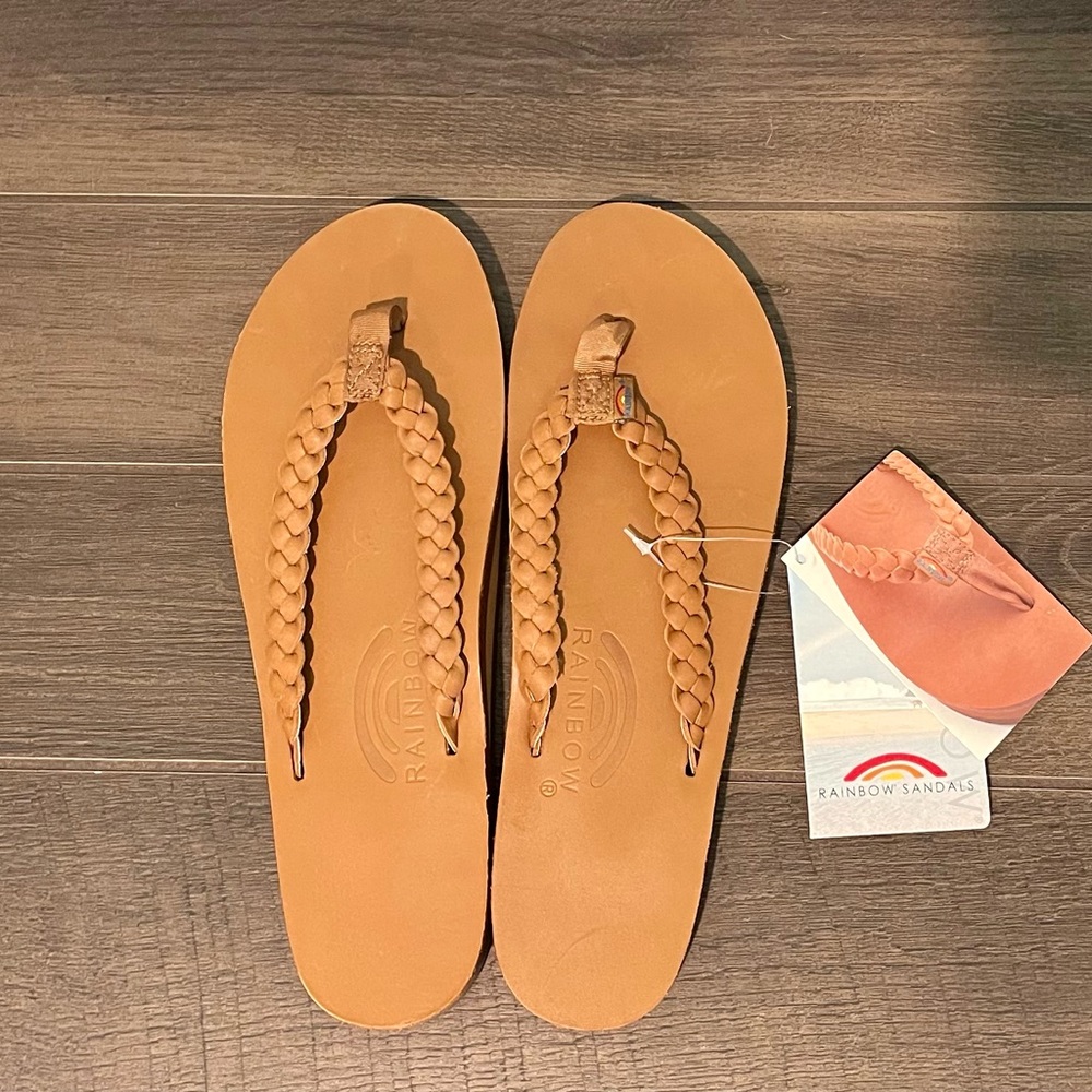 Rainbow Sandals with braided straps